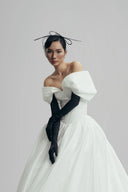 Whispered Wings Chiffon Silk Maxi Dress for women, from LINH DOAN, The Viet Concept 