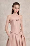 LINH PHUNG • Coralie Twisted Taffeta Bubble Cocktail Dress
