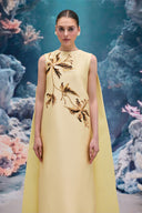 Lysandra Coral Crystal Cape Gown for women, from 21SIX, The Viet Concept