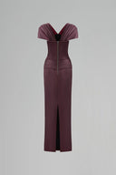 CALISTA • Caelis Gold Flower Column Dress