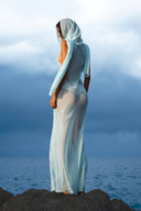 Natasha Étoile Draped Silk Maxi Dress for women, from HUELLEY ROSE, The Viet Concept