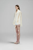 Crystal Tide Chiffon Belted Top for women, from DAS LA VIE, The Viet Concept 