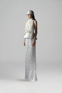 Edelweiss Embroidered Lace Peplum Gown Dress for women, from SORAMAME, The Viet Concept
 