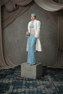 Celestial Loom Embellished Fur Jacket for women, from MOC NHU, The Viet Concept