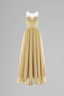 Opal Hand-Beaded Mesh Draped Evening Gown for women, from DANG PHONG DESIGNER, The Viet Concept