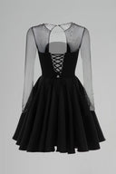 Regal Crystal Embellished Satin Mini Dress for women, from DANG PHONG DESIGNER, The Viet Concept