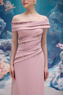 Nadine Crystal-Draped Crepe Evening Gown for women, from 21SIX, The Viet Concept