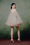 LINH PHUNG • Éclat Couture Silk Chiffon Corset Mini Dress