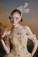 MADDY HATES ROSE • Nayara Champagne Embellished Tulle Mini Dress