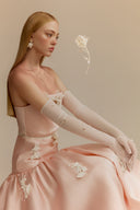 WHITE PLAN • Lumi Pink Taffeta Evening Dress