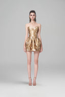 Gilded Gemwood Mini Dress for women, from Mr Crazy & Lady Sexy, The Viet Concept 