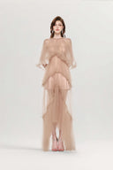 Sasha Mocha Tulle Couture Gown for women, from JOSEPHINE, The Viet Concept 
