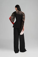 Black Fan-Petal Tulle Bodice for women, from Lecia, the Viet Concept 