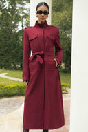 Statement Belt Cotton Blend Trenchcoat for women, from HOBB, The Viet Concept 