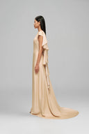 Siraile Sculptural Pleated Maxi Dress for women, from Guyehi Studio, The Viet Concept 