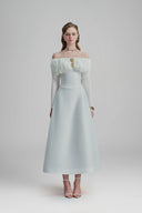 White Jasera Maxi Dress for women, from Calista, The Viet Concept 
