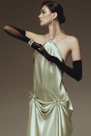 Satiné Crystal Satin Gown for women, from LA VIERGE, The Viet Concept