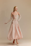 WHITE PLAN • Lumi Pink Taffeta Evening Dress