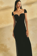 Crystal Beaded Poly Crepe Maxi Evening Dress for women, from L'SCARLETT, The Viet Concept