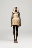 Alisa Floral Appliqué Mesh A-Line Mini Dress Set for women, from DAS LA VIE, The Viet Concept 