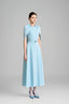 Irissy A-line Round Neck Polyester Ankle Length Dress for women, from Maison Des  Copains 
