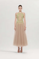 Fantina 3D Sculpted Silk Dress for women, from JOSEPHINE, The Viet Concept 