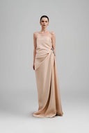 Looken Sheath Draped Taffeta Floor Length Dress for women, from ha Thanh Viet, The Viet Concept 