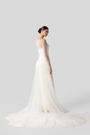 Seraph Handcrafted Lace Mesh Tulle Maxi Dress for women, from DANG PHONG DESIGNER, The Viet Concept