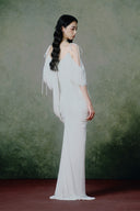 Aurique Draped Cold-Shoulder Mermaid Evening Gown for women, from LINH PHUNG, The Viet Concept