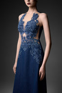 GVLUX • Celestine Rococo Illusion A-Line Evening Dress