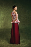 Lunara Silk Taffeta High Waist Flared Ao Dai Pants for women, from KEIRA TONG, The Viet Concept