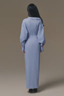 Sailing Asymmetric Ruched Silk Shirt Dress for women, from KEIRA TONG, The Viet Concept 