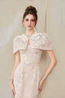 Kalina Embellished Floral Lace Bridal Bolero for women, from CALISTA, The Viet Concept