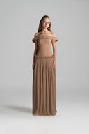 IHF STUDIO • Aurelia Vine Guipure Lace Off-Shoulder A-Line Dress