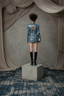 Cera Éclat Enamel Denim Vest for women, from MOC NHU, The Viet Concept