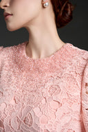 Lace A-Line Gown with Crystal Embellished Neckline and Bow Belt for women, from IHF STUDIO, The Viet Concept 