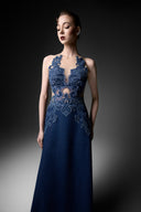 GVLUX • Celestine Rococo Illusion A-Line Evening Dress