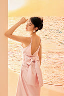 Zuri Silk Satin Asymmetric Evening Gown for women, from 21SIX, The Viet Concept