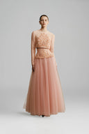 Peony Lumière Cropped Embellished Top for women, from DUONG ATELIER, The Viet Concept