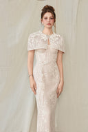 Kalina Embellished Floral Lace Bridal Bolero for women, from CALISTA, The Viet Concept