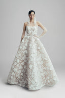 Echo Of Petals Tulle Net Maxi Dress for women, from LINH DOAN, The Viet Concept 