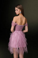Adeline Off-Shoulder Corset Mini Dress for women, from JOSEPHINE, The Viet Concept 