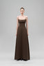 Lirien A-line Cowl Neck Crepe Floor Length Dress for women, from Maison Des Copains, The Viet Concept 