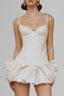Cream Perla Mini Dress for women, from La Vierge, The Viet Concept 
