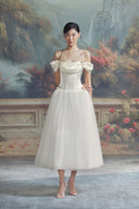 LINH PHUNG • Lindsey Couture Butterfly Corset Silk Midi Dress
