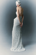 HA THANH VIET • Atalia Crystal-Embellished Sequin Column Gown