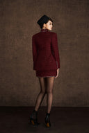 Embroidered V-Neck Tweed Jacket for women, from KEIRA TONG, The Viet Concept