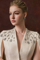 CALISTA • Delphine Embellished Taffeta Statement Blazer