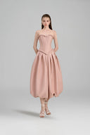 LINH PHUNG • Coralie Twisted Taffeta Bubble Cocktail Dress