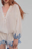 White Sea Shell Linen Jumpsuits for women, from Xita, The Viet Concept 